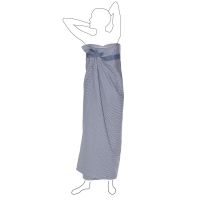 TOC Wellness Towel 165x110cm grey blue stone