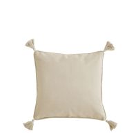 Storefactory Vallsund Beige cushion cover with tassels