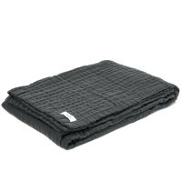 TOC6-Layer Soft Blanket 200x14 cm Bio-BW GOTS dark grey