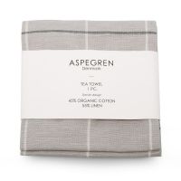Aspegren Tea Towel Squares Silver Gray