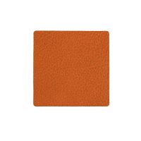 LindDNA Square Glass Mat HIPPO 10x10 orange