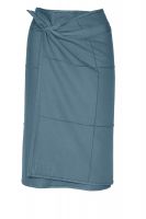 TOC CALM Towel-to-wrap grey blue 70x 160cm Bio BW GOTS
