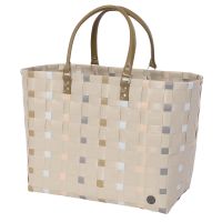 Handed By Summer Dots pale grey Shopper