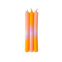 pink stories Kerzen Dip Dye Neon Valentine Bunny 3 Stück