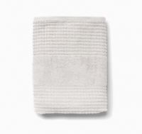 JUNA Check Towel 50x100cm light grey 100% BIO Baumwolle
