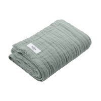 TOC FINE Bath Towel 100x150cm DustyMint 3-lagige Bio-BW Gaze