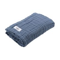 TOC FINE Hand Towel 60x100cm GreyBlue 3-lagige Bio-BW Gaze