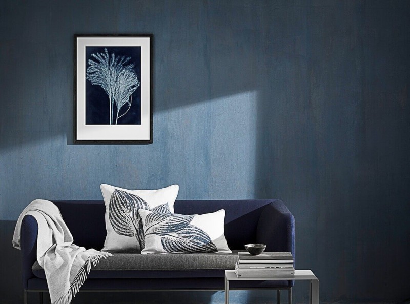 Pernille Folcarelli Bild 50x70 Silvergrass midnight blue