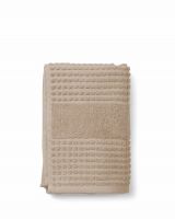 JUNA Check Handtuch beige 50x100cm Bio-Baumwolle